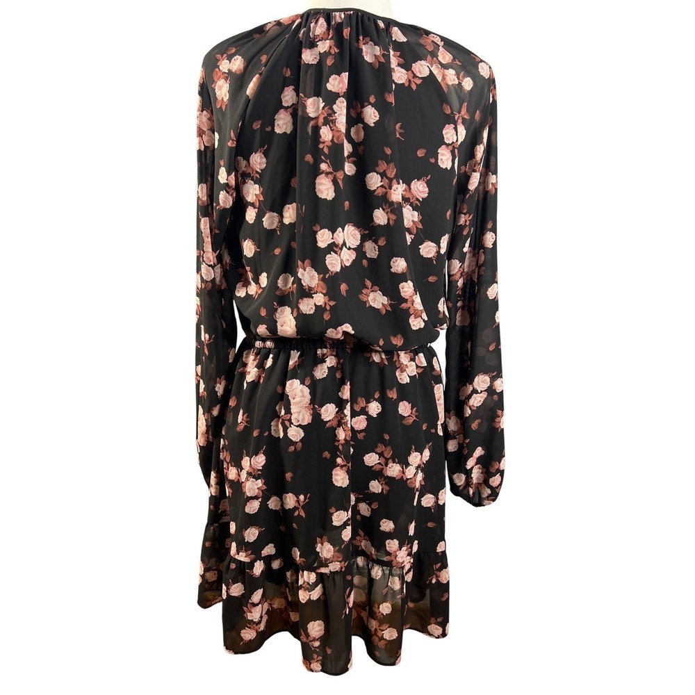 Michael Kors Women Dress Small Floral Print Long Sleeve Mini Casual Designer EUC - Picture 6 of 13
